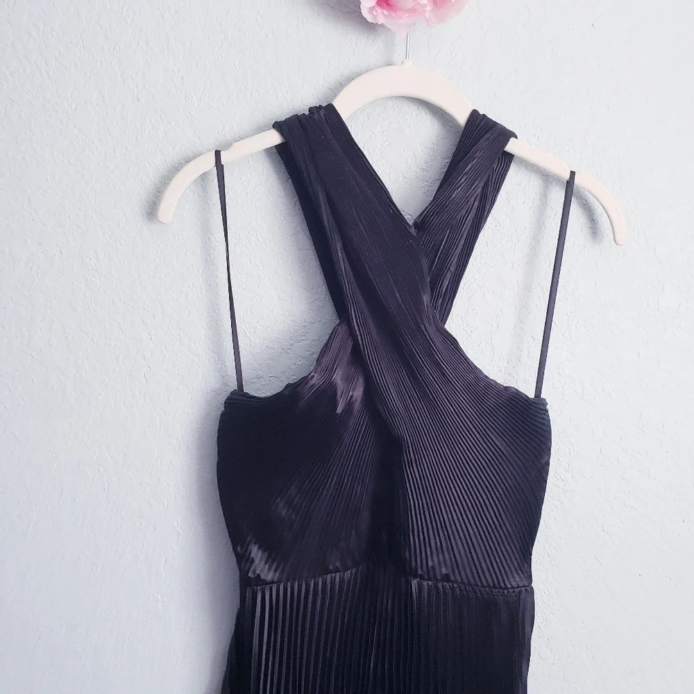 Baltic Born Black Sandra Pleated Maxi Dress - Picture 3 of 5